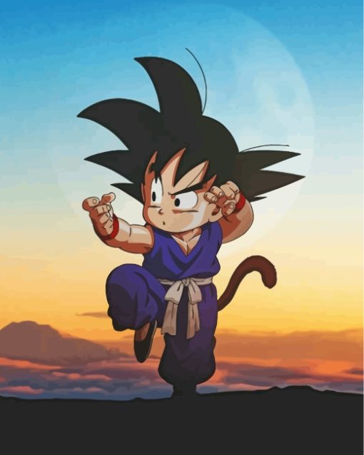 Goku-Kid-paint-by-numbers