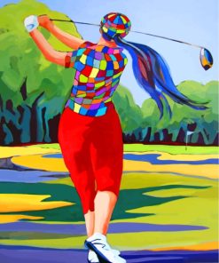Golf Scene Paint By Numbers