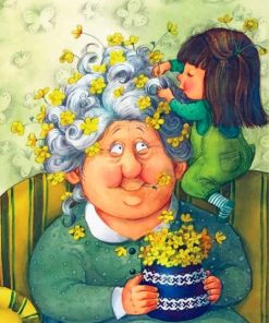 Girls and Grandma Creative Paint By Numbers