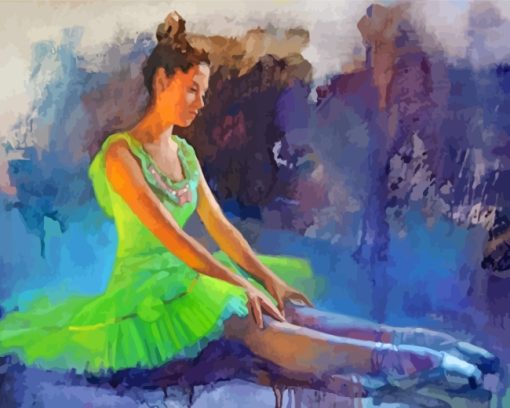 Green-Ballerina-paint-by-numbers