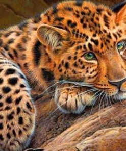 Green-Eyed Cheetah Paint By Numbers