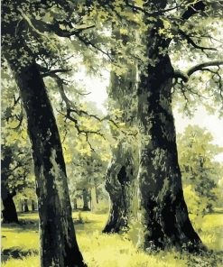 Forest Green Scenery Paint By Numbers