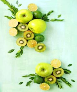 Green Fruit Delights Paint By Numbers