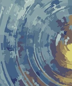 Grey Abstract Scene Paint By Numbers
