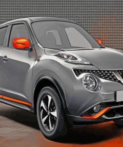 Grey Orange Nissan Juke Paint By Numbers