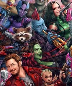 Guardians Superhero Adventure Paint By Numbers