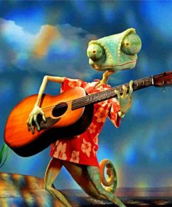 Guitarist Chameleon Paint By Numbers