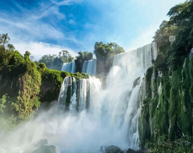 Iguazu Falls Scenery Paint By Numbers