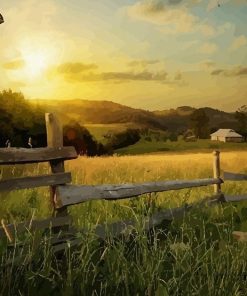 Countryside Farmlands Paint By Numbers