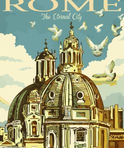 Italian Cityscape Rome Paint By Numbers