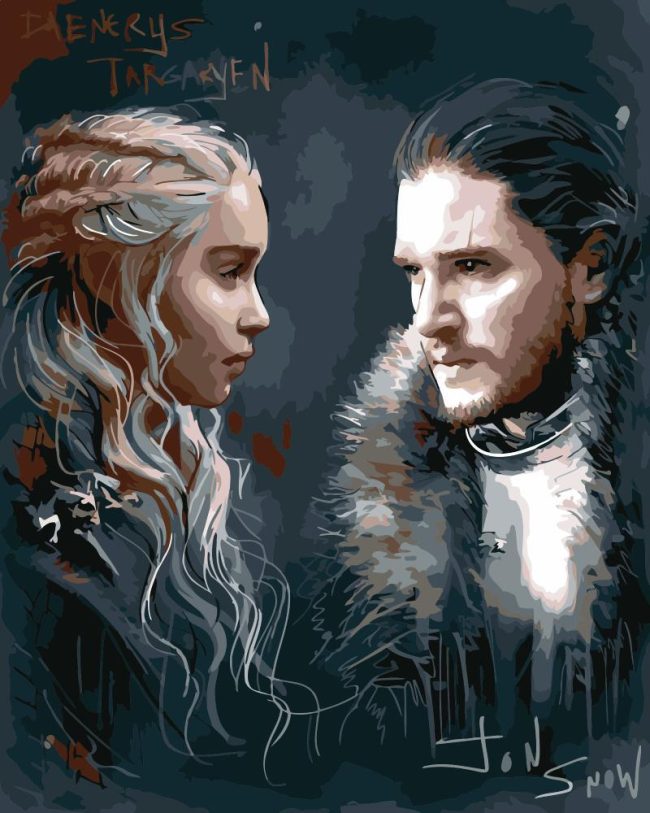 Jon and Daenerys GOT Paint By Numbers