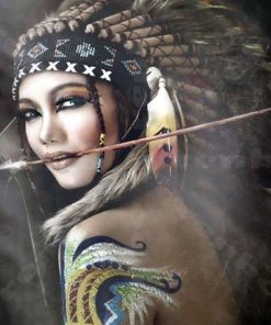 Native American Warrior Paint By Numbers