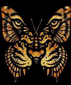 Butterfly Tiger Animal Paint By Numbers