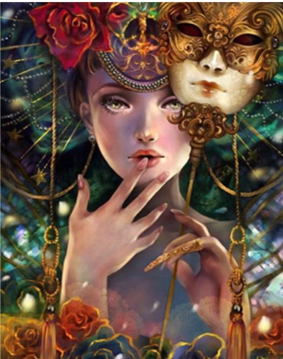 Final Masked Woman Portrait Artwork