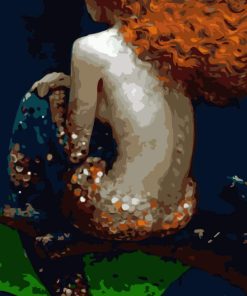 Melancholy Mermaid Theme Paint By Numbers