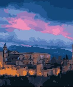 Carcassonne Castle France Paint By Numbers