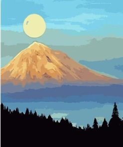 Forest Mountain Sunrise Paint By Numbers