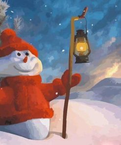 Snowman Animation Paint By Numbers
