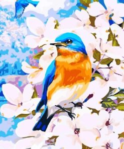 Blue Birds Painting Kit Paint By Numbers