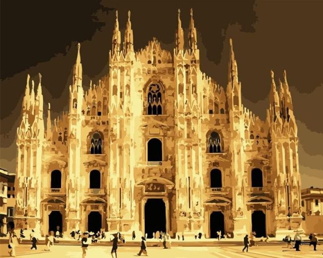 Milan Cathedral Italy Paint By Numbers