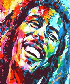 Colorful Bob Marley Pop Art Paint By Numbers