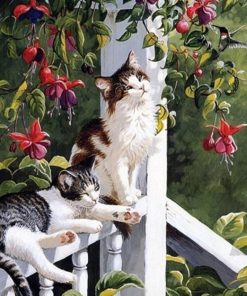 Resting Cats Painting Kit Paint By Numbers