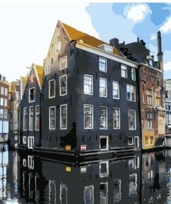 Modern Amsterdam Cityscape Paint By Numbers