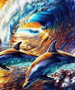 Dolphin Ocean Life Paint By Numbers