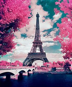 Paris Cherry Blossoms Paint By Numbers