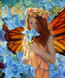 Butterfly Girl Paint By Numbers