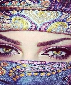 Oriental Woman Eye Paint By Numbers