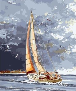Ocean Seascape Boats Paint By Numbers