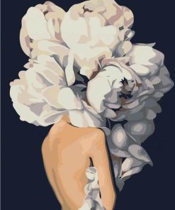 Flower Girl With White Flowers Paint By Numbers