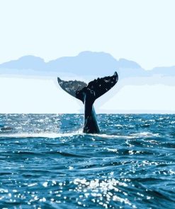 Whale Seascape Ocean Wave Paint By Numbers