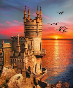 Swallow's Nest Seascape Paint By Numbers