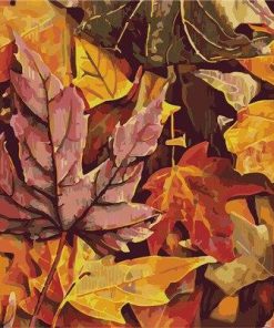 Autumn Maple Leaves Paint By Numbers