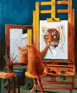 Cat and Tiger Animals Paint By Numbers