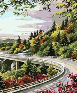 Blue Ridge Parkway Scenic Road Paint By Numbers