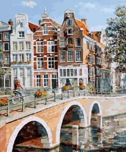 Amsterdam Canal View Paint By Numbers