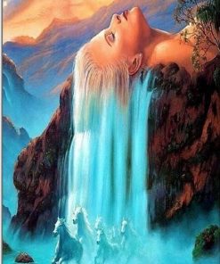 Waterfall Landscape Serenity Paint By Numbers