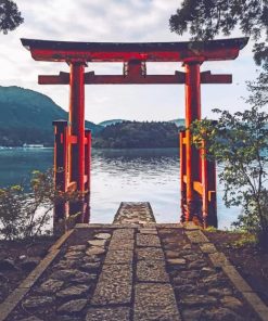Hakone Shrine Japan View Paint By Numbers