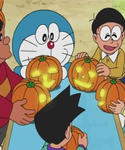 Doraemon Halloween Magic Paint By Numbers