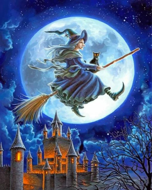 Halloween-Witch-paint-by-numbers