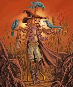 Autumn Scarecrow Farm Paint By Numbers