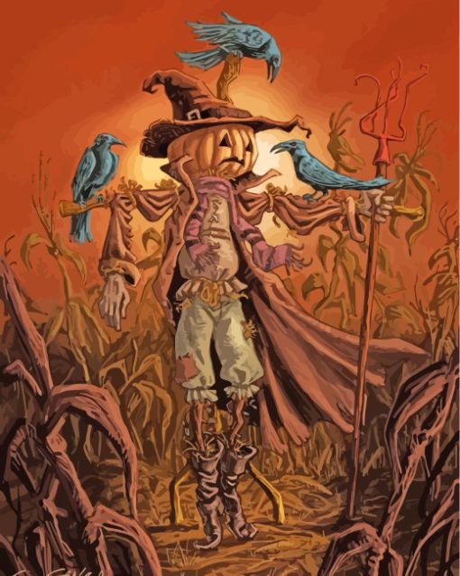 Halloween-scarecrow-paint-by-numbers