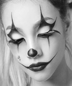 Halloween Clown Woman Paint By Numbers