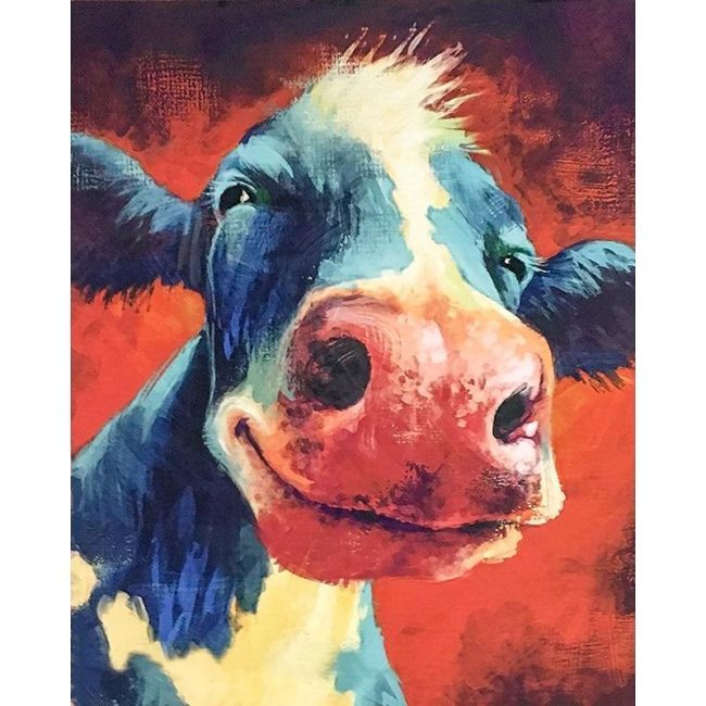 Cheerful Calf Paint By Numbers