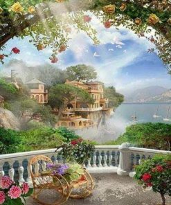 Harbour and Nature View Paint By Numbers