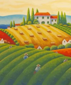 Harvest Time Autumn Scenery Paint By Numbers