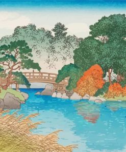 Hasui Kawase Autumn Garden Paint By Numbers